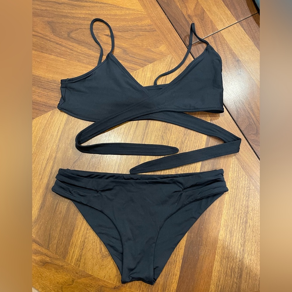 Black LSpace wrap bikini